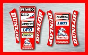 Honda CR125 CR250 CR500 1989 guardabarros gráficos pegatinas calcomanías evo mx retro - Imagen 1 de 1