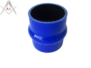 ID76mm 3" Hump Straight Silicone Hose Intercooler Coupler Tube Pipe Blue - Bild 1 von 2