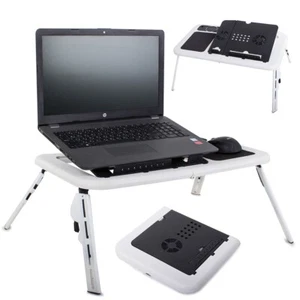 SUPPORTO REGOLABILE TAVOLO PER PC NOTEBOOK CON DOPPIA VENTOLA DI RAFFREDDAMENTO - Foto 1 di 8