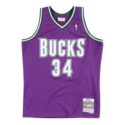 Camiseta para hombre Mitchell & Ness NBA Swingman Road Milwuakee Bucks 2000 Ray Allen Foto 1 de 3