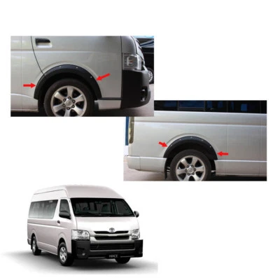 Juego de 6 tuercas Fender Flares negras + V3 para Toyota Hiace Commuter 2005 2017 Foto 1 de 4