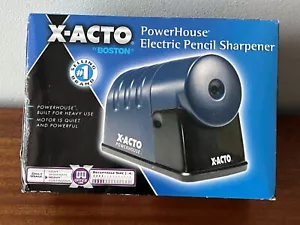 X-ACTO Powerhouse Elektrischer Bleistiftspitzer Navy Blau NEU - Bild 1 von 5