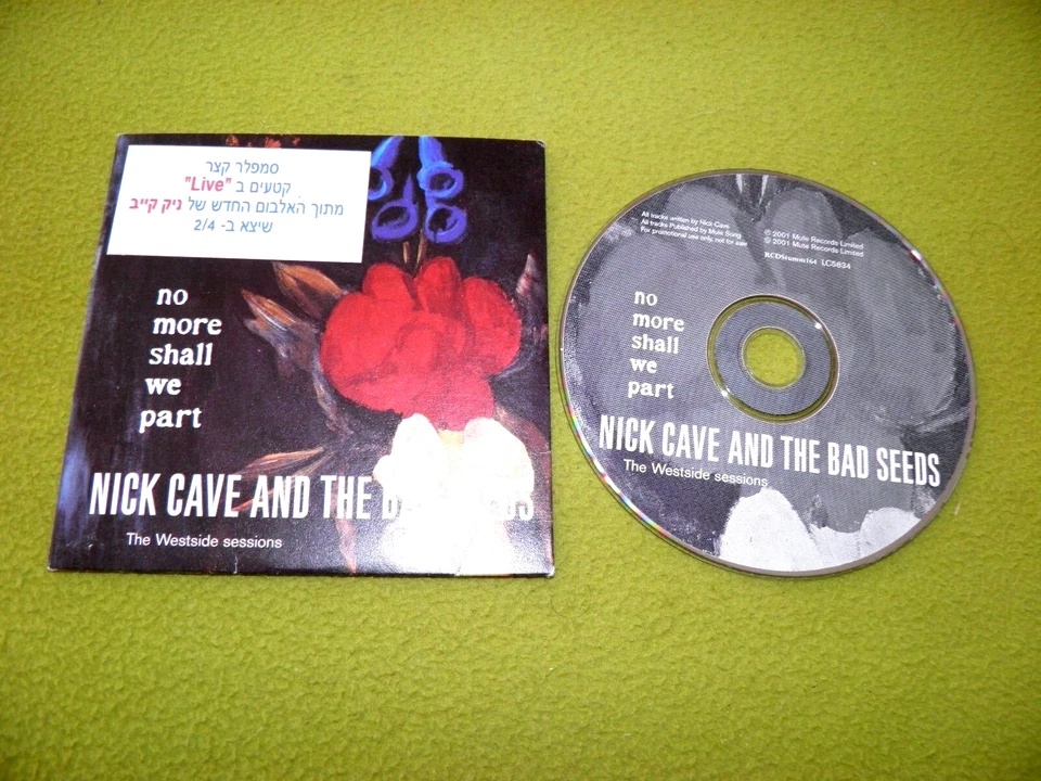Nick Cave - No More Shall We Part - Westside Sessions Israel Sampler Radio Promo - Image 1 of 1