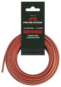 Renegade 10 M 1,5 MM ² REN1510SC Prova Altamente Flessibile Altoparlante Lucida - Foto 1 di 1