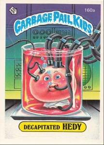 1986 Topps Garbage Seil Cuscinetto Bambini Decapitato #160A - Foto 1 di 2