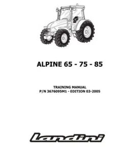 Landini Alpine 65 75 85 workshop Manual - Picture 1 of 4