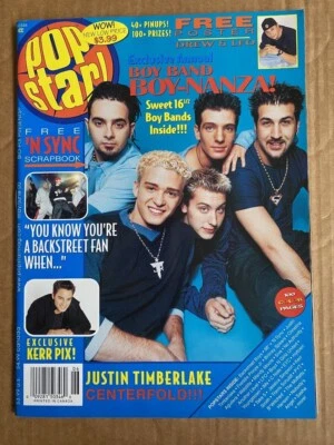 Pop Star Magazine May / June 2000 N SYNC, BSB, Britney, 5ive, LFO, 98 Degrees Foto 1 de 4