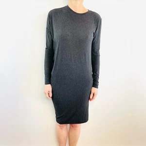 Kit And Ace size 2 (10 12) Grey Cashmere Blend T Shirt Dress Designer - Picture 1 of 24