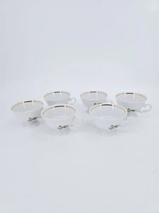 6er Set: Royal Vienna Collection Teetasse weiß Tassen Polen 45 Goldrand 90 122 - Bild 1 von 24