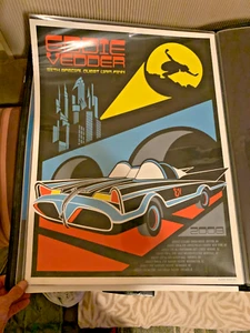 Eddie Vedder Batman Summer Tour 2008 Poster by Brad Klausen 18 X 24 Flat - MINT - Picture 1 of 1