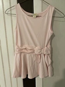 Kate Spade Size 140cm 10 Y Shirt tank swing top blouse Ruffle Bow - Picture 1 of 5