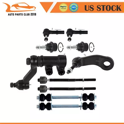 10pcs Front Steering Kit Tie Rod End Sway Bar For 2011-2019 GMC Sierra 2500 HD Foto 1 de 4