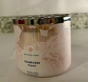 White Barn Bath & Body Works Champagne Toast 3 Wick Candle 14.5oz - Picture 1 of 5