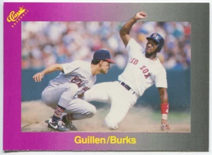1989 Classic Travel NNO (#175) Ellis Burks Red Sox & Ozzie Guillen White Sox - Bild 1 von 2