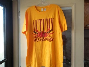 Thanksgiving tee shirt xlrg new with tags Autumn Blessings - Picture 1 of 7