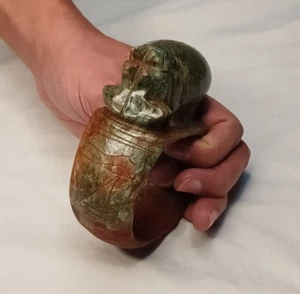 Pulsera rara hecha de piedra hematita en el antiguo estilo faraónico egipcio - Imagen 1 de 9