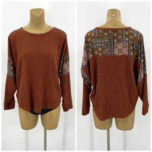 Suéter de punto Maurices 1 suave acanalado tejido Top manga larga óxido camisa de gran tamaño - Imagen 1 de 8