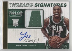 2014-15 Panini Threads Signatures Prime /25 James Young #30 Rookie Auto RC