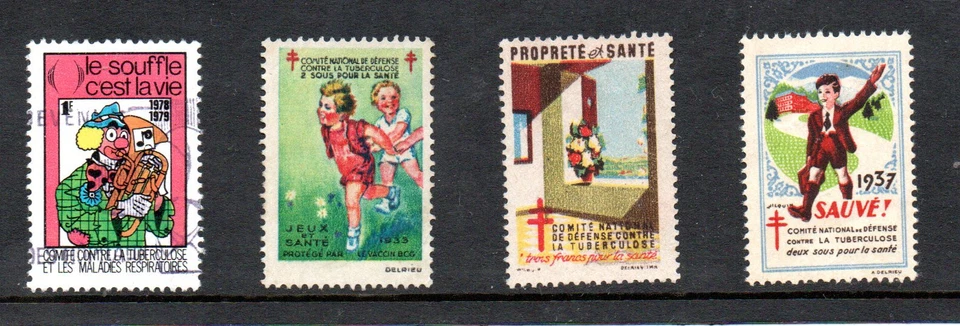 FRANCE -- ERRINOPHILIE -- 4  Vignettes, cinderellas - Photo 1/1