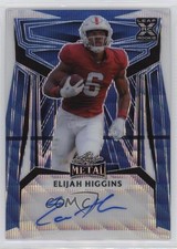 2023 Leaf Metal Blue Wave /7 Elijah Higgins #BA-EH2 Rookie Auto RC