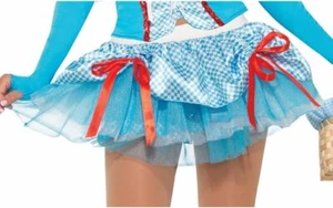 Farm Girl Tutu Dorothy Country Fancy Dress Up Halloween Adult Costume Accessory - Picture 1 of 2
