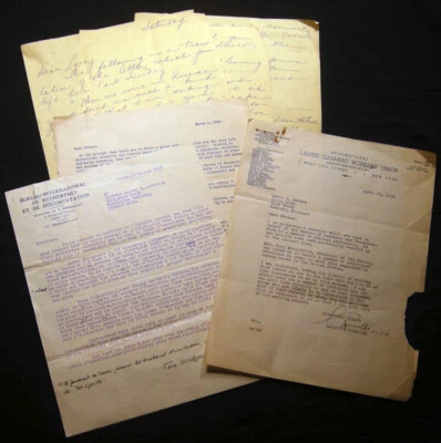 1936 - 1938 LETTERS INTELLECTUAL REPRESSION EUROPE PRE WWII SCHOLAR RESEARCH - Image 1 of 4