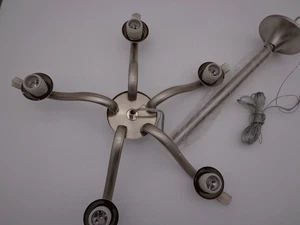 Vital 5-light Chandelier Satin Nickel Fixture Body Only - Picture 1 of 8