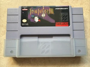 Final Fantasy III 3 (Super Nintendo SNES, 1994) mit Cover getestet original speichert! - Bild 1 von 21