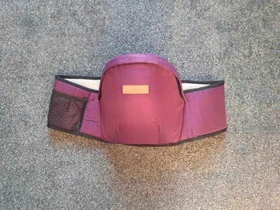 Purple Baby Hip Seat Carrier with Mesh Pocket and Adjustable Straps - Brand New - Image 1 of 4