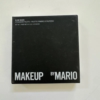 NIB MAKEUP BY MARIO Eyes Glam Quad Eyeshadow Palette Bronzey Glam Mirror Compact - Image 1 of 4