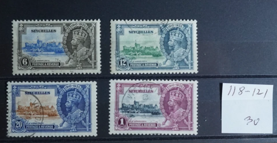 Juego Jubileo de Plata Seychelles #118-121 usado Foto 1 de 1