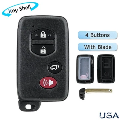 Carcasa para Toyota Highlander 2008 2009 2010 2011 2012 2013 mando a distancia llavero Foto 1 de 4
