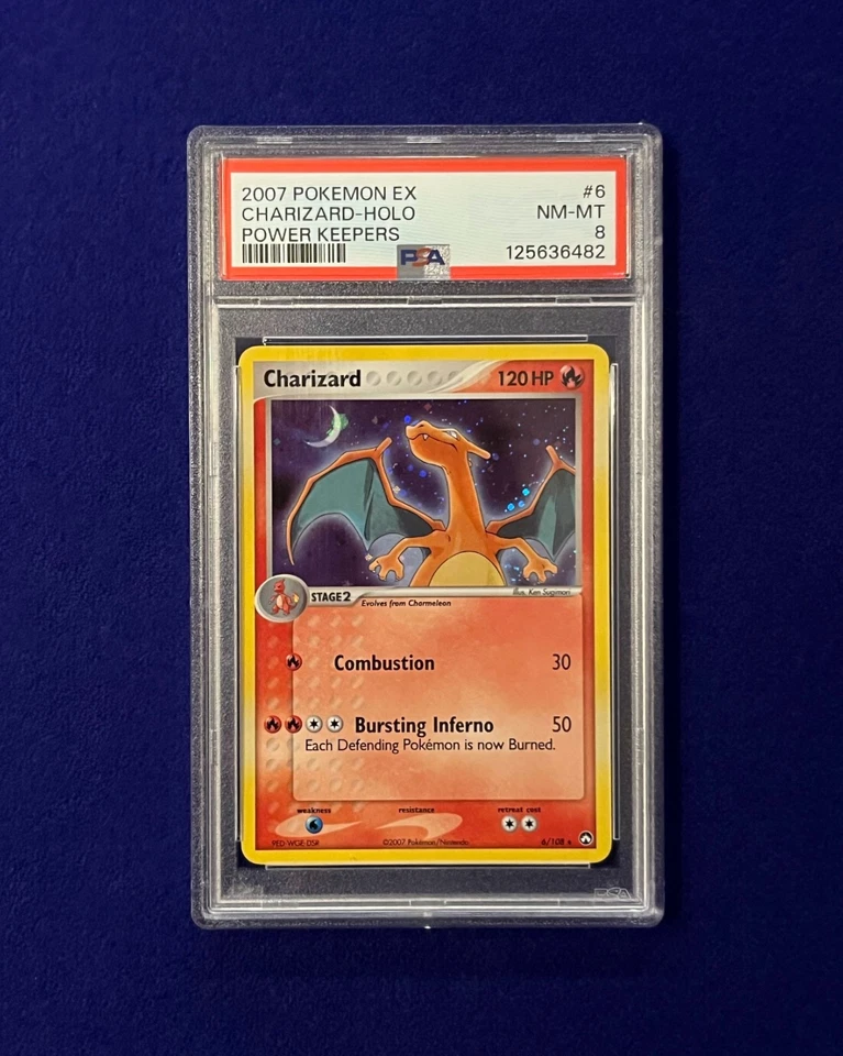 PSA 8 Charizard Holo #6 EX Power Keepers 2007 Pokemon - Image 1 of 3