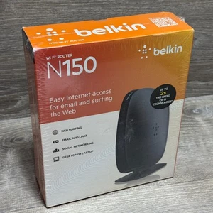 Belkin N150 Wireless WLAN Router 4 Port 2,4 GHz 802.11g Neu in OVP NEU VERSIEGELT - Bild 1 von 6