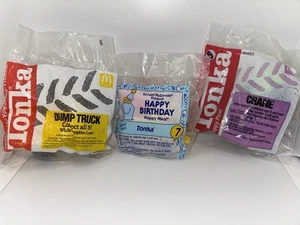 Tonka Toys McDonalds Vintage 90er Set 3 Fahrzeuge Muldenkipper und Kran 1994 - Bild 1 von 7