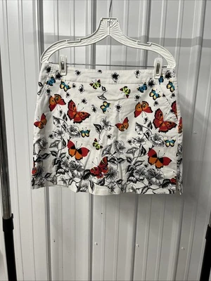 Womens Lady Hagen Skirt Size 10 Floral Butterfly Tennis Golf Skort - Изображение 1 из 4