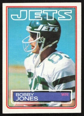 1983 Topps Bobby Jones RC New York Jets #344 - Image 1 of 2