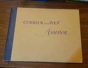 1952 CURRIER AND IVES AMERICA - 80 Color Lithographs Art Prints VTG Americana - Picture 1 of 10