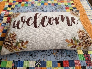 12x20 LOLOI Hooked Throw Pillow Rustic Autumn - Picture 1 of 5