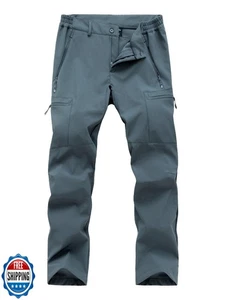 Gash Hao Mens Waterproof Ski Snow Pants Hiking Softshell Cargo Fl - Picture 1 of 5