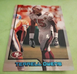 1996 Terrell Owens Topps Stadium Club ROOKIE Card #342 San Francisco 49ers come nuova - Foto 1 di 1