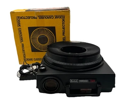 Kodak Carousel 750H Projector w Remote Control Slide Tray Original Box Working - Image 1 of 4