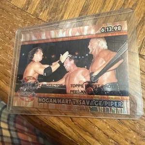 Original 1999 Topps WCW/nWo Nitro Wrestling Chromium Insert C6 Hogan Piper Hart+ - Picture 1 of 2