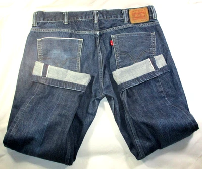 Vtg LEVIS 511 Skinny Red Line Selvedge Jeans~38x28 Actual~Blank Red Tab~Preowned - Image 1 of 4