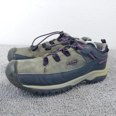 Keen Targhee Girls Size 5Y Hiking Shoes Waterproof Leather Lace Up Low Top - Image 1 of 4