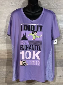 2XL Rundisney Enchanted 10K 2019 Princess Finisher I Did It Mulan Purple Shirt - Picture 1 of 7