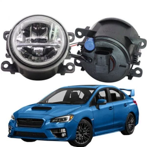 LED Fog Light + Angel Eye Rings Daytime Running Lights DRL Fit For Subaru WRX - Imagen 1 de 11
