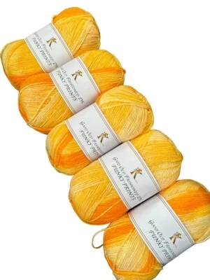 Good Old fashioned DK Knitting/crochet Funky Prints 5*100g Colour Code: 2