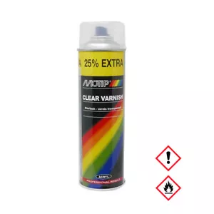 Motip Vernice Chiara Opaco Trasparente Clear Vernice Contenitore Spray 500ml - Foto 1 di 1