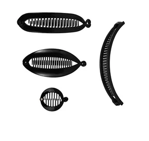 new style Large Banana Hair Clip Tort Twisted Long Fish Clip Comb Grip UK Seller - Picture 1 of 19